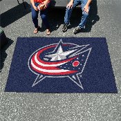 Columbus Blue Jackets Ulti-Mat Rug - 5ft. x 8ft. - Star and Flag Primary Logo, 10571