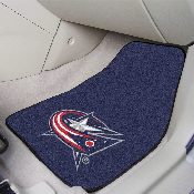 Columbus Blue Jackets Front Carpet Car Mat Set - 2 Pieces, 10573