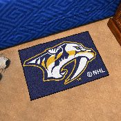 Nashville Predators Starter Mat Accent Rug - 19in. x 30in. - Predator Head Primary Logo - Blue, 10579