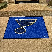 St. Louis Blues All-Star Rug - 34 in. x 42.5 in. - Music Note Primary Logo, 10591