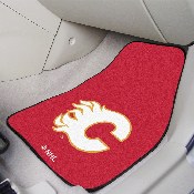 Calgary Flames Front Carpet Car Mat Set - 2 Pieces, 10606