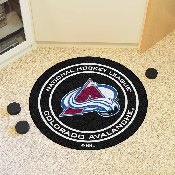 Colorado Avalanche Hockey Puck Rug - 27in. Diameter, 10616