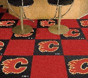 Calgary Flames Team Carpet Tiles - 45 Sq Ft., 10684