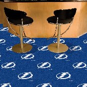 Tampa Bay Lightning Team Carpet Tiles - 45 Sq Ft., 10689