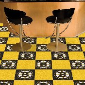 Boston Bruins Team Carpet Tiles - 45 Sq Ft., 10694