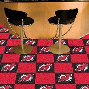New Jersey Devils Team Carpet Tiles - 45 Sq Ft., 10702