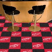 Detroit Red Wings Team Carpet Tiles - 45 Sq Ft., 10706