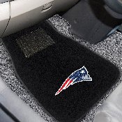 New England Patriots Embroidered Car Mat Set - 2 Pieces - Patriot Head Primary Logo, 10739