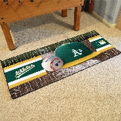 Oakland Athletics Baseball Runner Rug - 30in. x 72in. - Circular Athletics Primary Logo, 11086