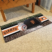 San Francisco Giants Baseball Runner Rug - 30in. x 72in. - SF Cap Logo - Green, 11090