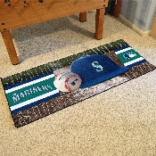 Seattle Mariners Baseball Runner Rug - 30in. x 72in. - Circular Mariners Primary Logo, 11091