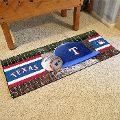 Texas Rangers Baseball Runner Rug - 30in. x 72in., 11094