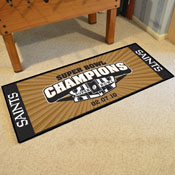 New Orleans Saints Field Runner Mat - 30in. x 72in., 2010 Super Bowl XLIV Champions, 11275