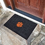 Clemson Tigers Heavy Duty Vinyl Medallion Door Mat - 19.5in. x 31in., 11353