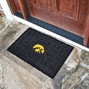 Iowa Hawkeyes Heavy Duty Vinyl Medallion Door Mat - 19.5in. x 31in., 11393