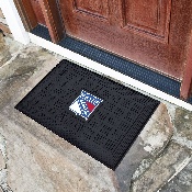 New York Rangers Heavy Duty Vinyl Medallion Door Mat - 19.5in. x 31in., 11476