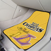 Los Angeles Lakers 2010 NBA Champions Front Carpet Car Mat Set - 2 Pieces, 11757