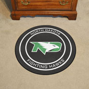 North Dakota Fighting Hawks Hockey Puck Rug - 27in. Diameter, 11814