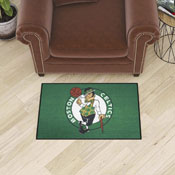 Boston Celtics Starter Mat Accent Rug - 19in. x 30in. - Circular Leprachaun Primary Logo - Green, 11900