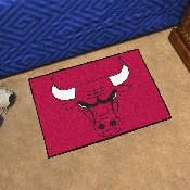 Chicago Bulls Starter Mat Accent Rug - 19in. x 30in. - Bull Head Primary Logo - Red, 11902