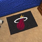 Miami Heat Starter Mat Accent Rug - 19in. x 30in. - Flaming Basketball Primary Logo, 11913