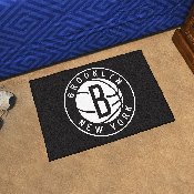 Brooklyn Nets Starter Mat Accent Rug - 19in. x 30in. - Circular Nets Secondary Logo, 11916