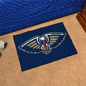 New Orleans Pelicans Starter Mat Accent Rug - 19in. x 30in. - Fleur-de-lis Pelican Secondary Logo - Navy, 11917