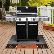 Baltimore Orioles Vinyl Grill Mat - 26in. x 42in. - Bird Alternate Logo & "Orioles" Jersey Lettering, 12146
