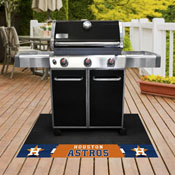 Houston Astros Vinyl Grill Mat - 26in. x 42in. - Star H Cap Logo & Wordmark, 12155