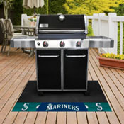 Seattle Mariners Vinyl Grill Mat - 26in. x 42in. - S Cap Logo & Wordmark, 12168