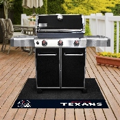 Houston Texans Vinyl Grill Mat - 26in. x 42in. - Bull Head Primary Logo & Wordmark, 12186