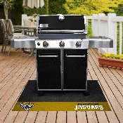 Jacksonville Jaguars Vinyl Grill Mat - 26in. x 42in. - Jaguar Head Primary Logo & Wordmark, 12188