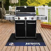 New England Patriots Vinyl Grill Mat - 26in. x 42in. - Patriot Head Primary Logo & Wordmark, 12192