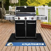 Los Angeles Chargers Vinyl Grill Mat - 26in. x 42in. - Bolt Primary Logo & Wordmark, 12199