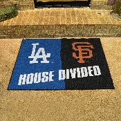 MLB House Divided - Dodgers / Giants House Divided Rug - 34 in. x 42.5 in., 12249