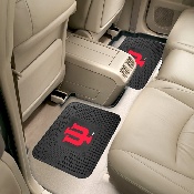 Indiana Hooisers Back Seat Car Utility Mats - 2 Piece Set, 12260