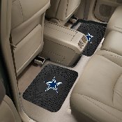 Dallas Cowboys Back Seat Car Utility Mats - 2 Piece Set - Star Primary Logo, 12299