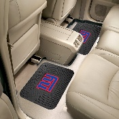 New York Giants Back Seat Car Utility Mats - 2 Piece Set - NY Primary Logo, 12316