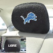 Detroit Lions Embroidered Head Rest Cover Set - 2 Pieces, 12499