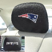 New England Patriots Embroidered Head Rest Cover Set - 2 Pieces, 12506