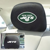 New York Jets Embroidered Head Rest Cover Set - 2 Pieces, 12509