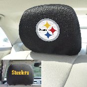 Pittsburgh Steelers Embroidered Head Rest Cover Set - 2 Pieces, 12512