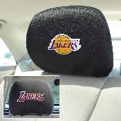 Los Angeles Lakers Embroidered Head Rest Cover Set - 2 Pieces, 12522