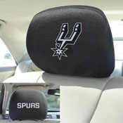 San Antonio Spurs Embroidered Head Rest Cover Set - 2 Pieces, 12526