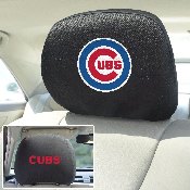 Chicago Cubs Embroidered Head Rest Cover Set - 2 Pieces, 12532