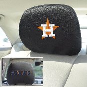Houston Astros Embroidered Head Rest Cover Set - 2 Pieces, 12539