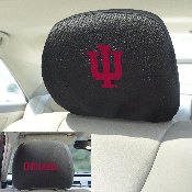 Indiana Hooisers Embroidered Head Rest Cover Set - 2 Pieces, 12570