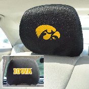 Iowa Hawkeyes Embroidered Head Rest Cover Set - 2 Pieces, 12571