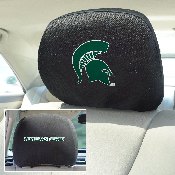 Michigan State Spartans Embroidered Head Rest Cover Set - 2 Pieces, 12583