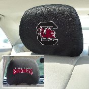 South Carolina Gamecocks Embroidered Head Rest Cover Set - 2 Pieces, 12593